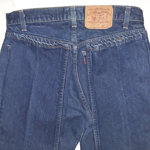 Men's Levi's 505-0217 * Dark-Wash Blue Jeans * Nice, Going-out Jeans * - Picture 9 of 9